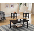 Wood Occasional Table Set, Espresso - 3 piece T82794