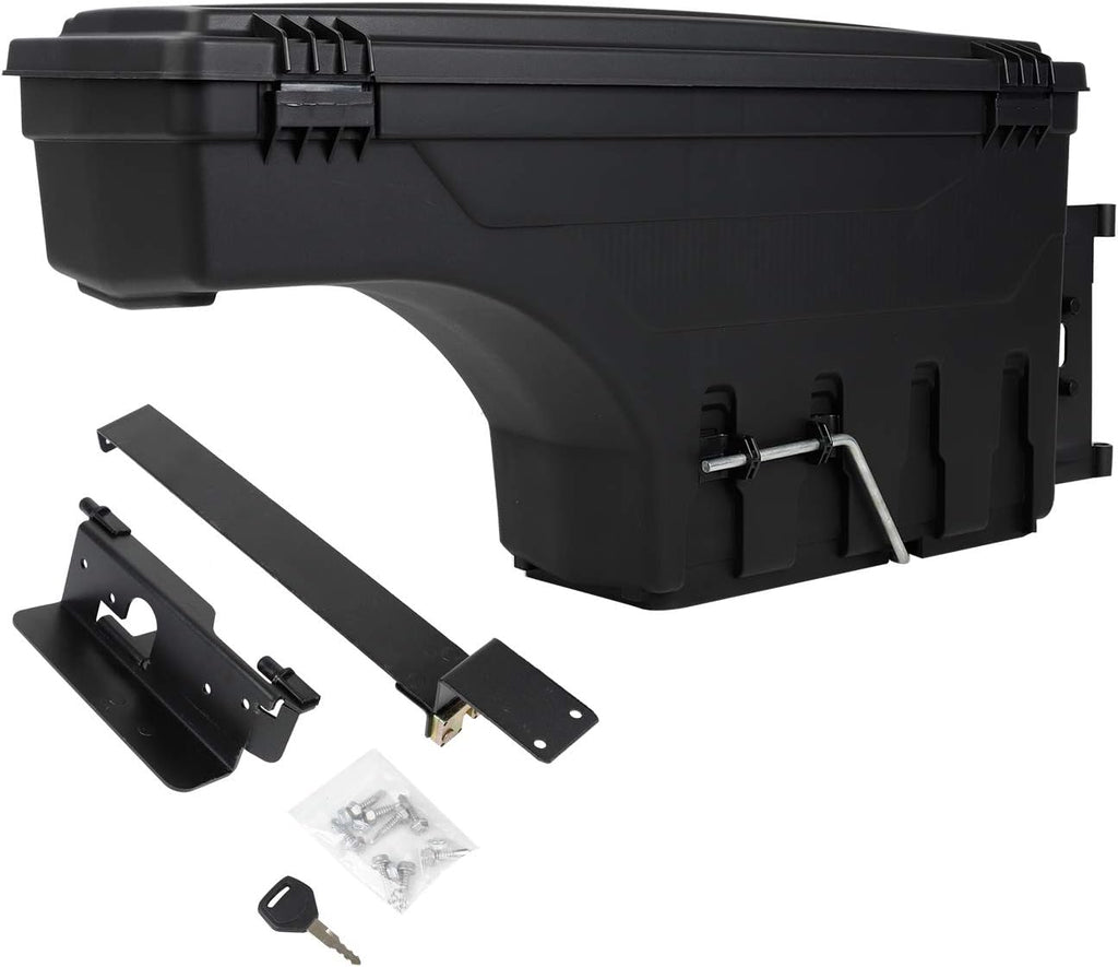 Truck Bed Wheel Well Storage Case Tool Box Black Lockable Storage Box Unit One Pair C248584