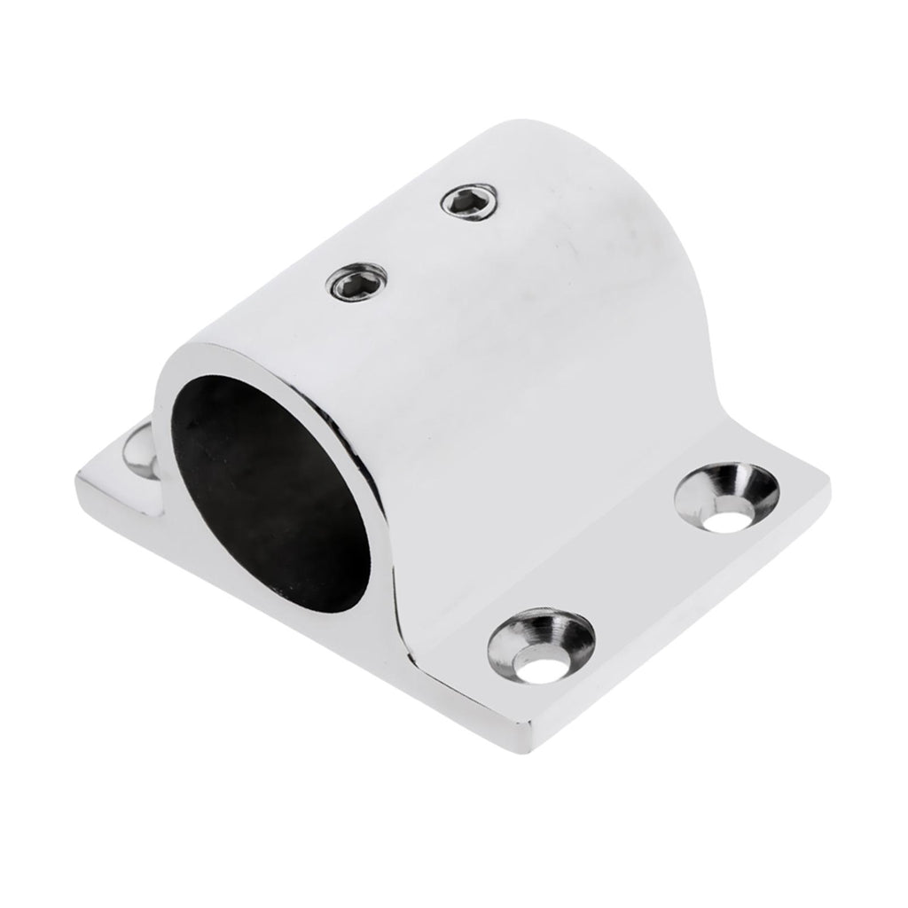 4 Pieces 316 Stainless Steel Boat Hand Rail Fitting 1'' Rectangular Base P33434