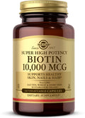 Biotin 10,000 mcg Vegetable Capsules 60 ct Pack of 3 K97048