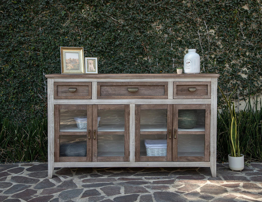 Brown Wood Credenza K2564