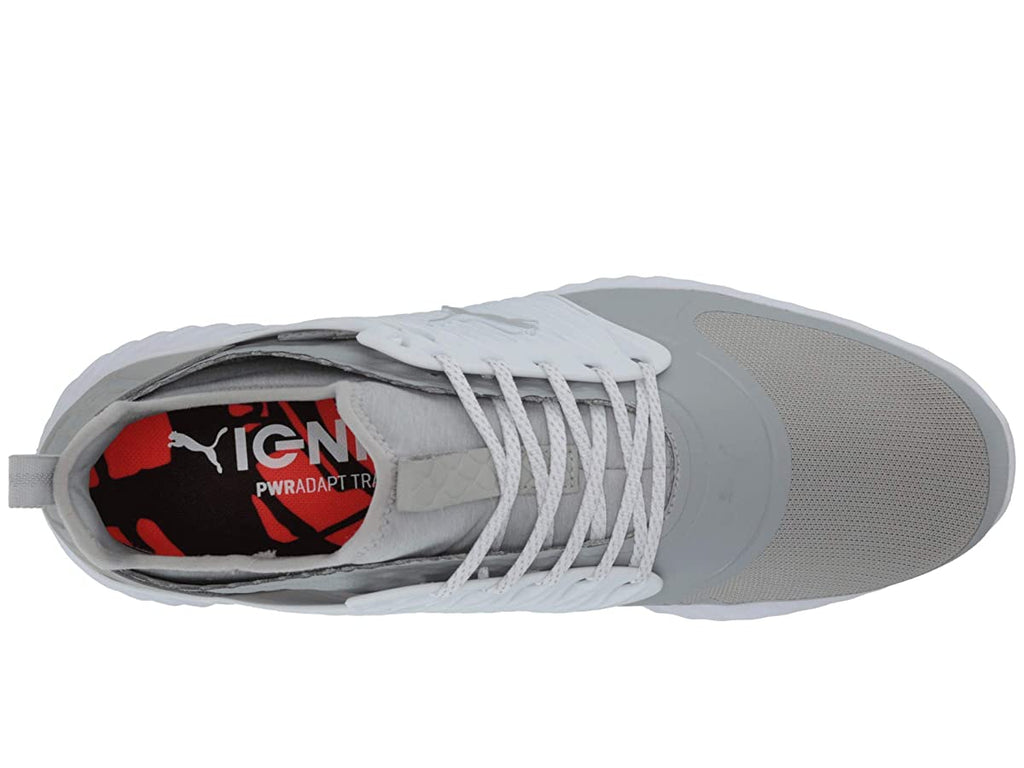 Grey Silver White Wide Golf Shoes Y53723
