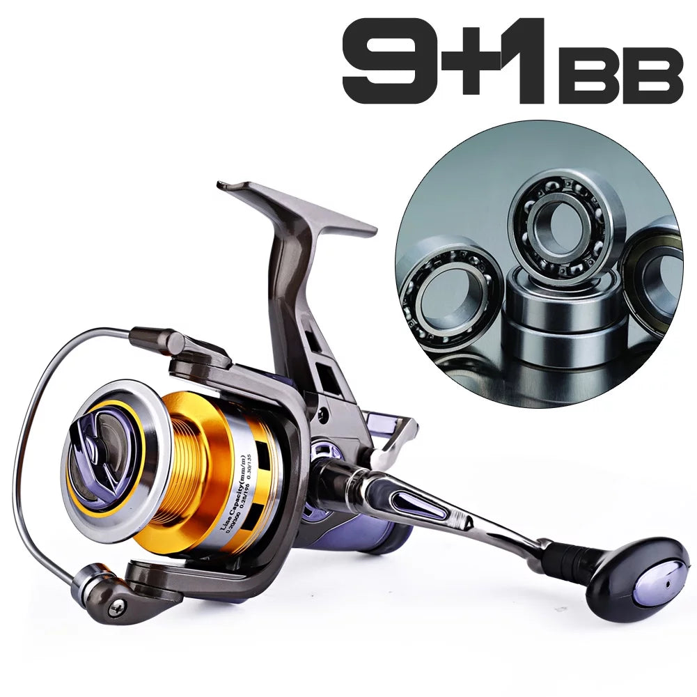 Carp Fishing Reel 9+1 Stainless Steel BB Bait Feeder Spinning Reel S87135