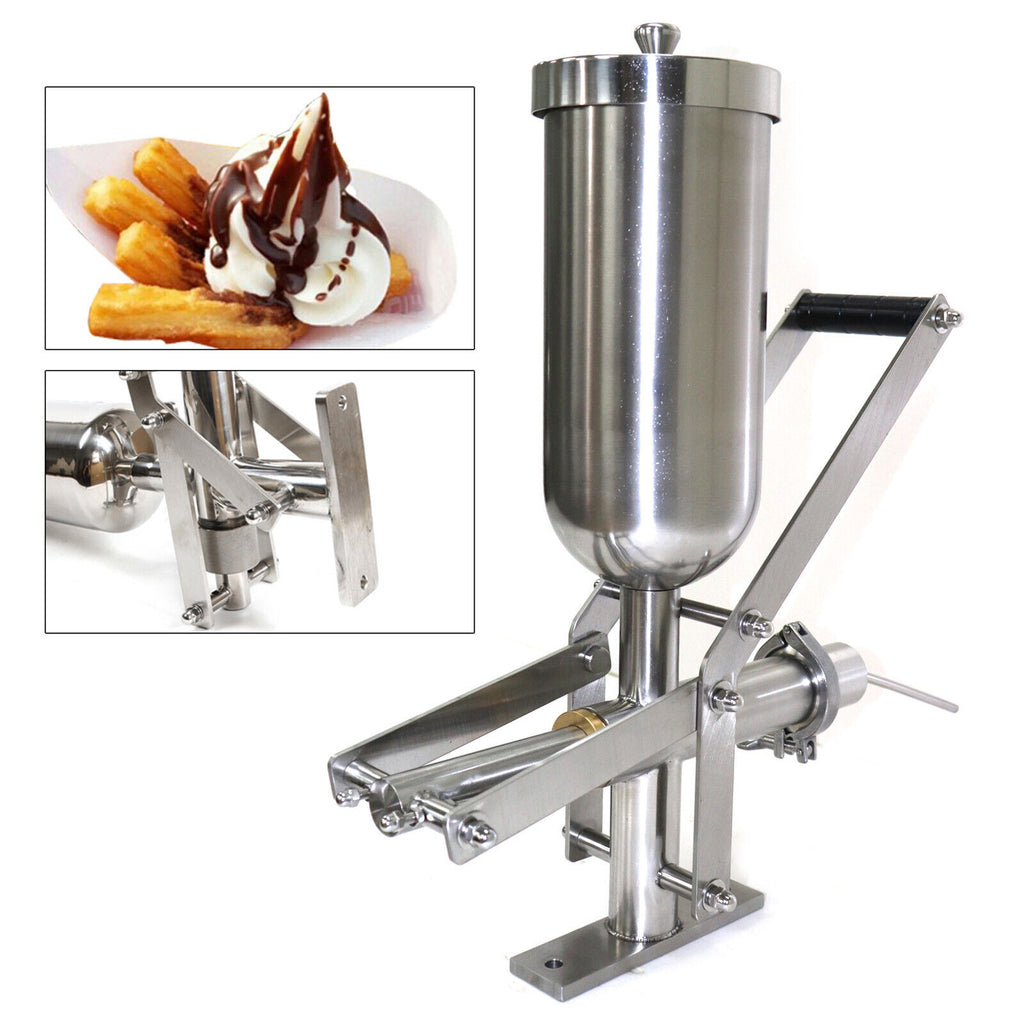 5L Manual Stainless Steel Fruit Donut Machine Filler Maker R7034