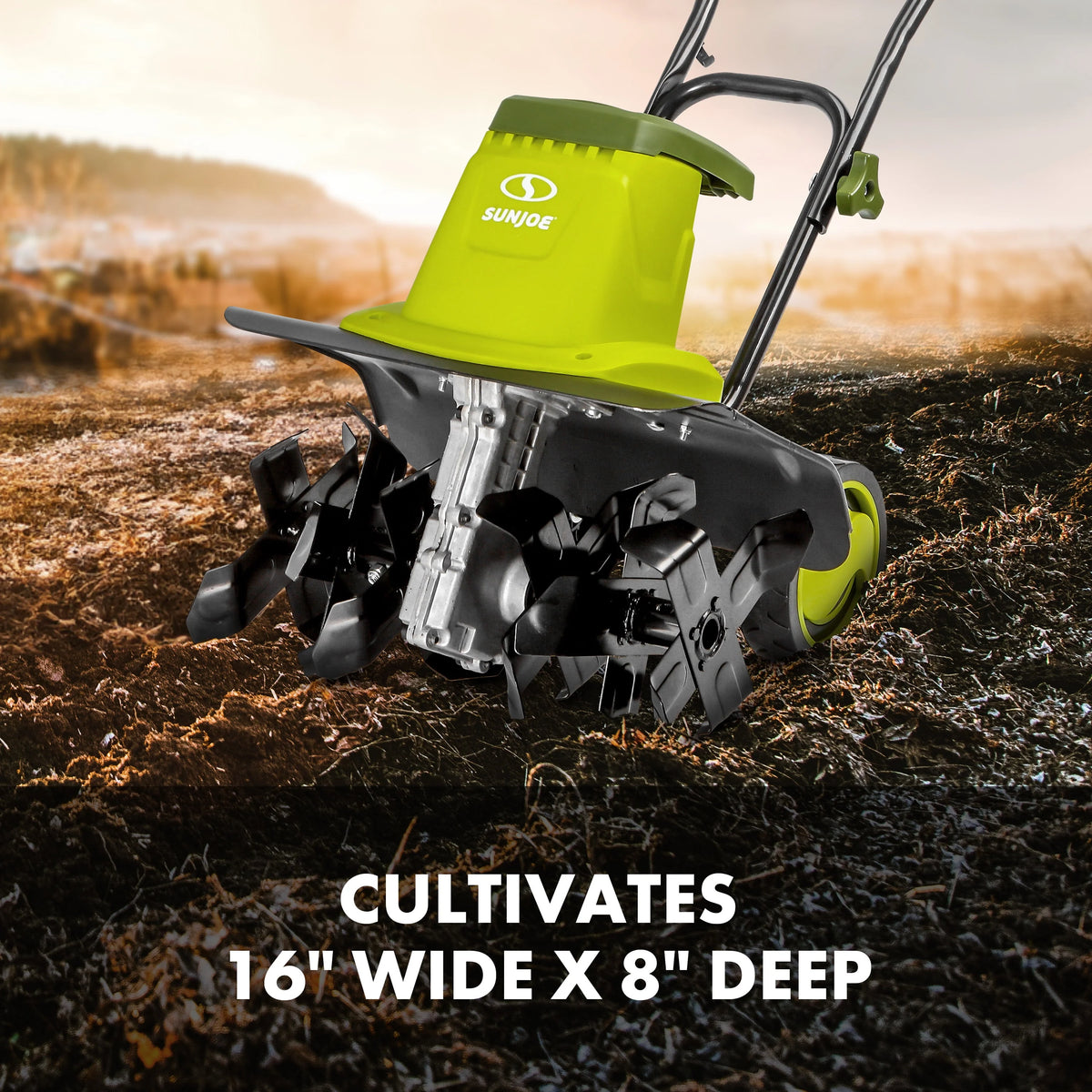 Electric 16-inch Garden Tiller Cultivator D3137