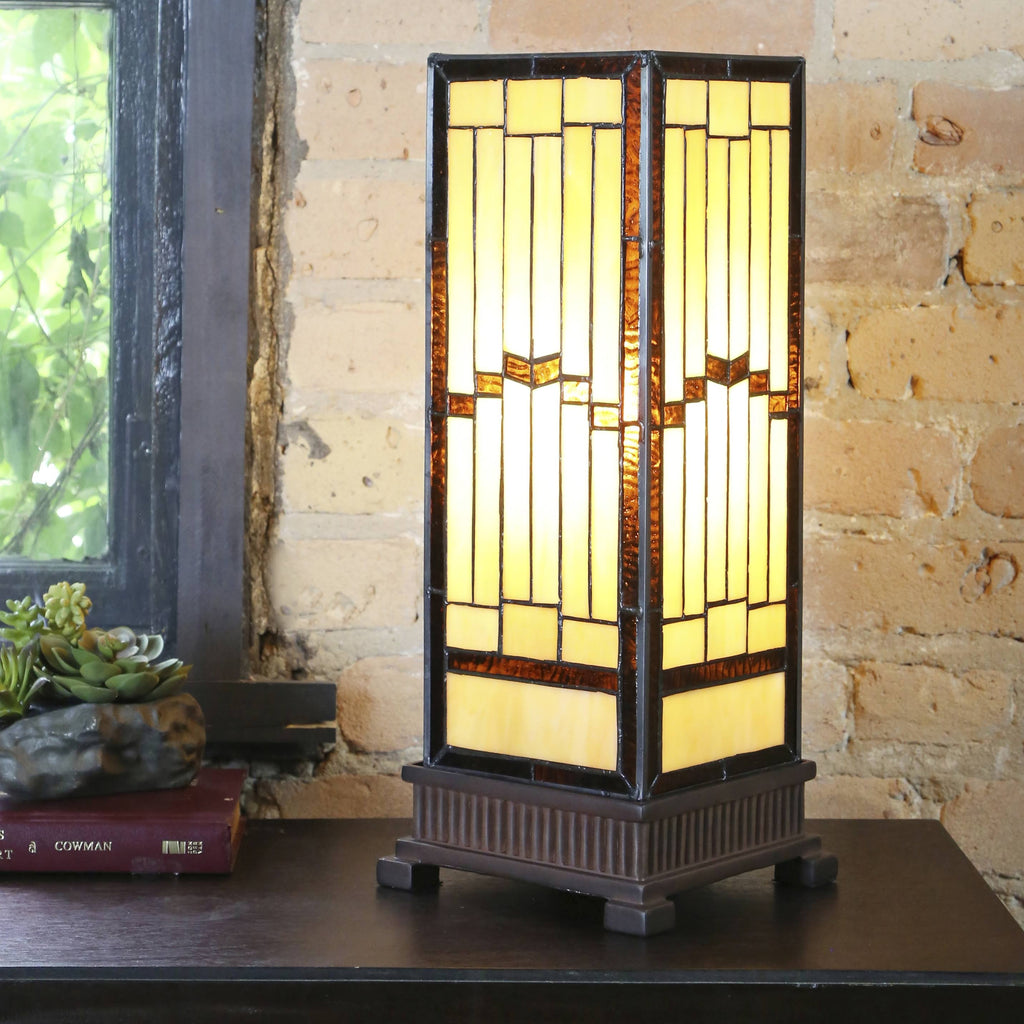 Stained Glass Hurricane Lamp F345118