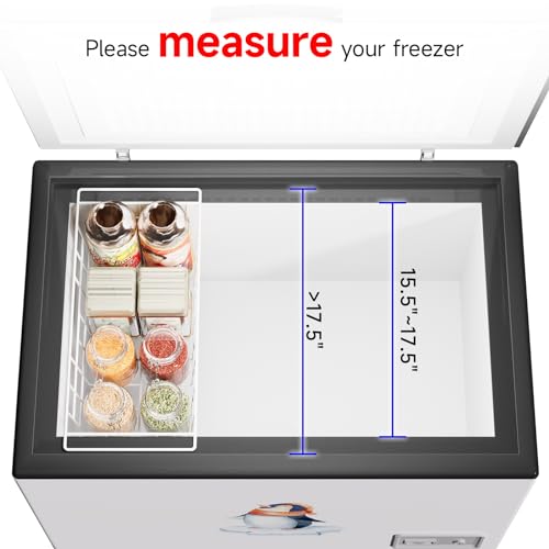 2 Pack 17.5 Inch Freezer Storage Bins with Handles C50534