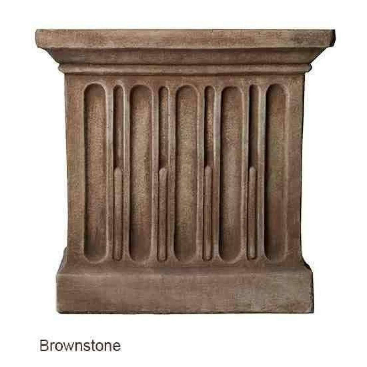 Aged Limestone Standing Lotus Buddha R704
