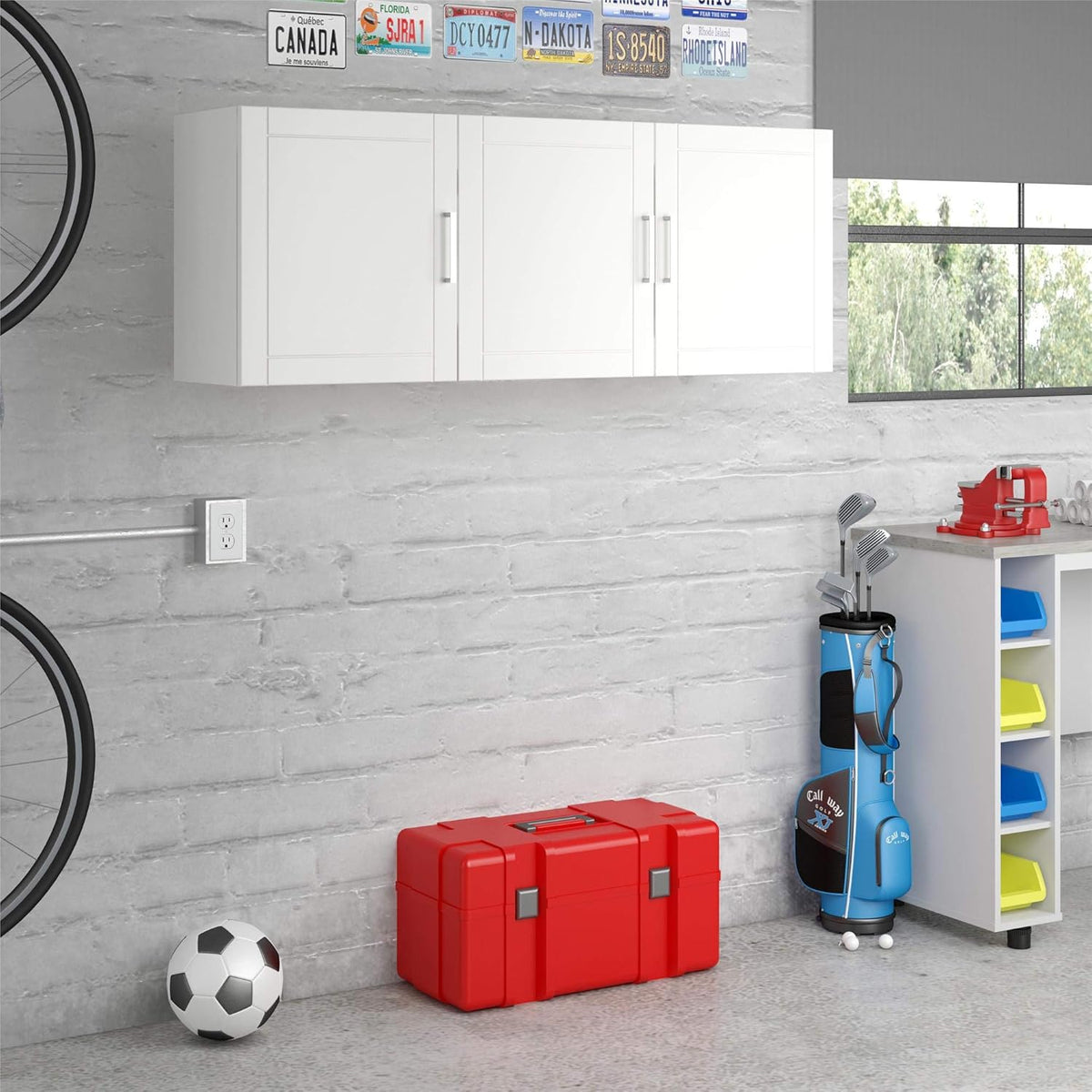 White 36 Inch Utility Storage C340