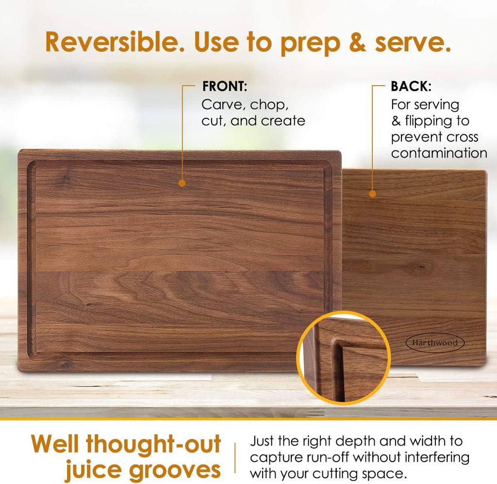 Walnut Wood Cutting Board with Juice Groove X368