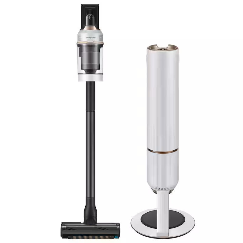 Cordless Stick Vacuum with Clean Station in Misty White L765877