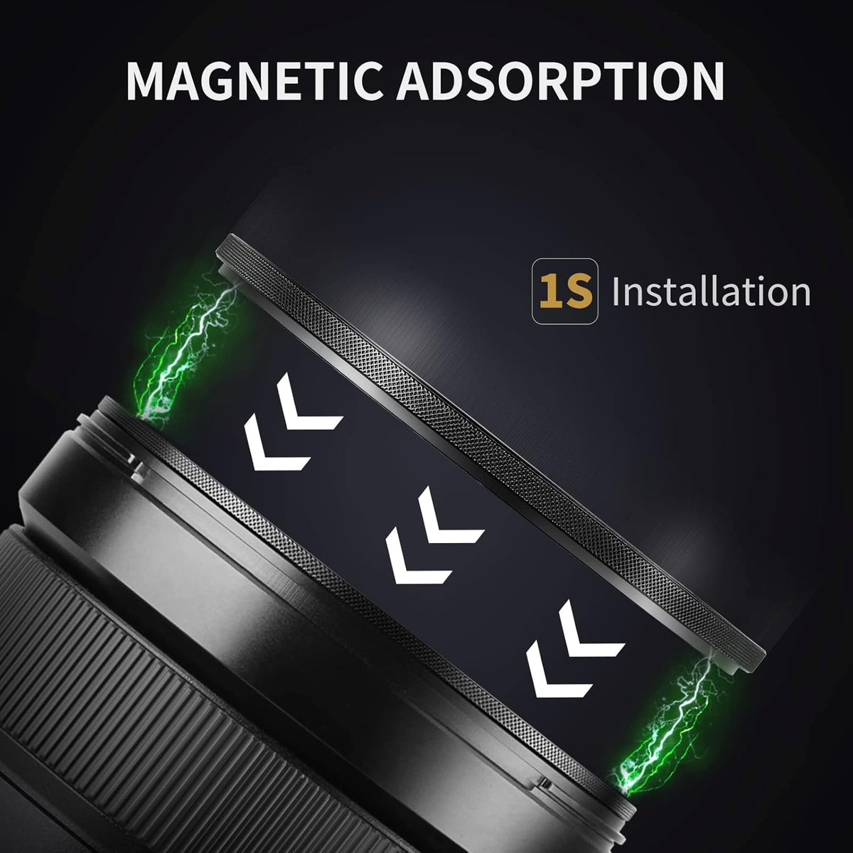 55mm Magnetic ND64 Lens Filter 6-Stop Fixed Neutral Density Filter Pack of 2 N56921