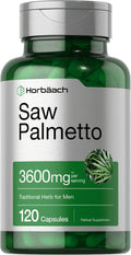 Saw Palmetto Extract 3600mg 120 Capsules Prostate Supplement X431