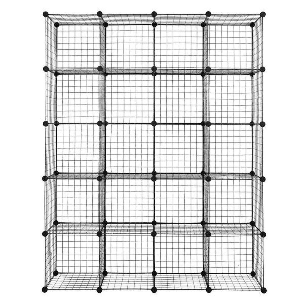 20-Cube Metal Grid Storage Shelves Organizer W860
