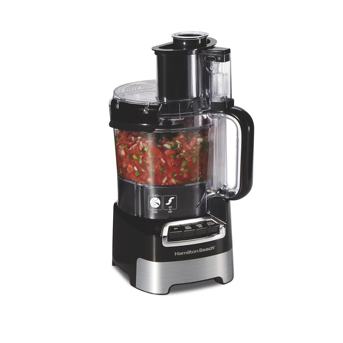 10 Cup Black and Stainless Food Processor V1008