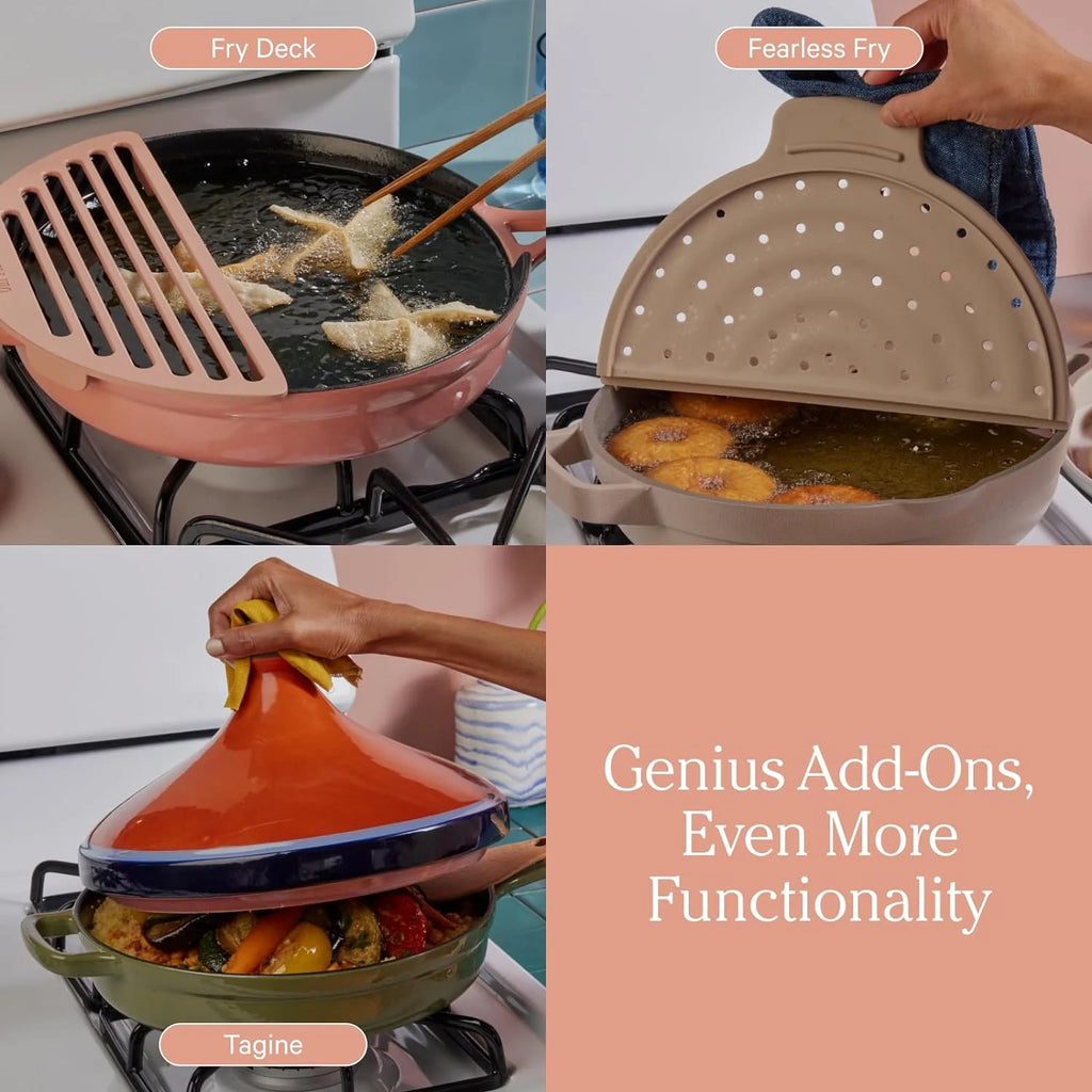 10-Inch 8-In-1 Enameled Cast Iron Cookware Set B321