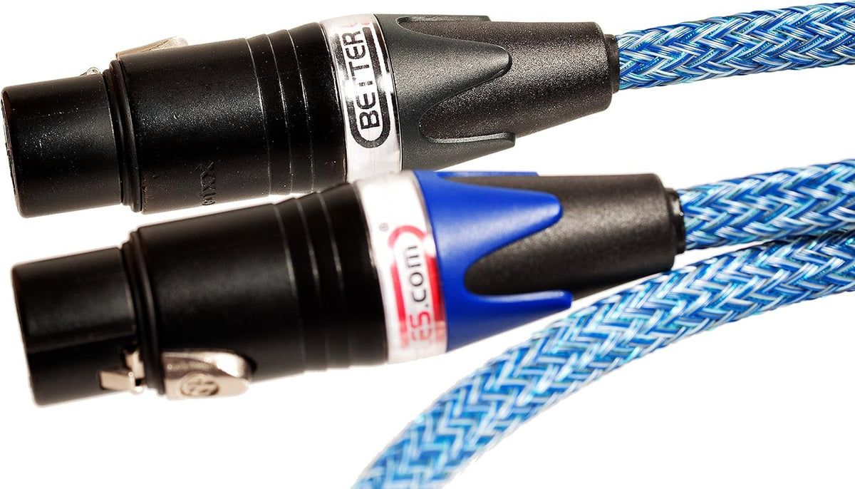 Blue XLR Cable Stereo Pair 2 Cables A394129