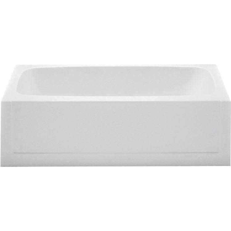 Three Wall Alcove Fiberglass Soaking Tub Q85168