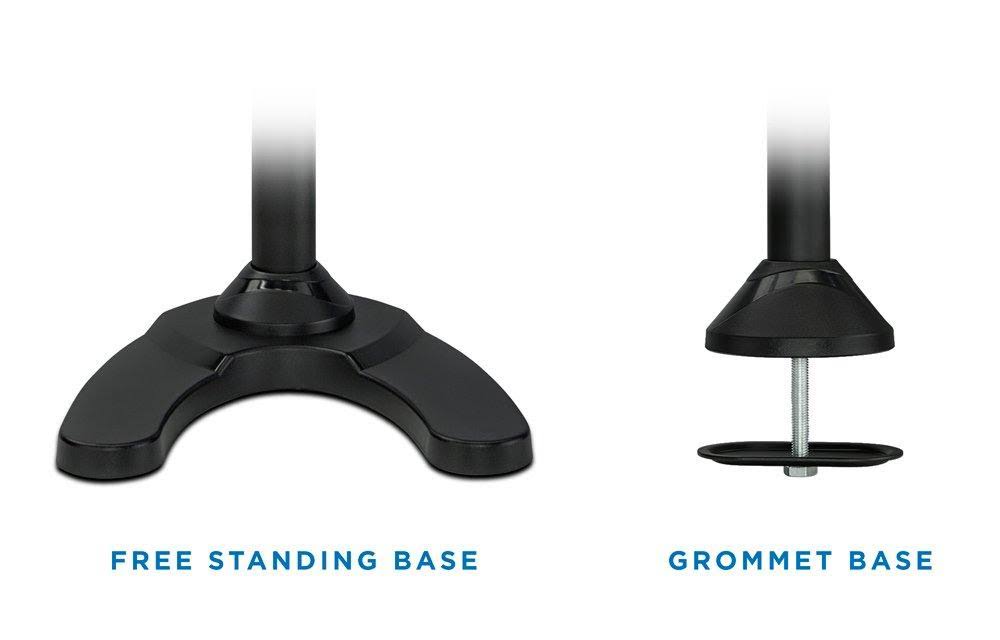 Triple Freestanding Height Adjustable Monitor Desk Mount, Black N9383