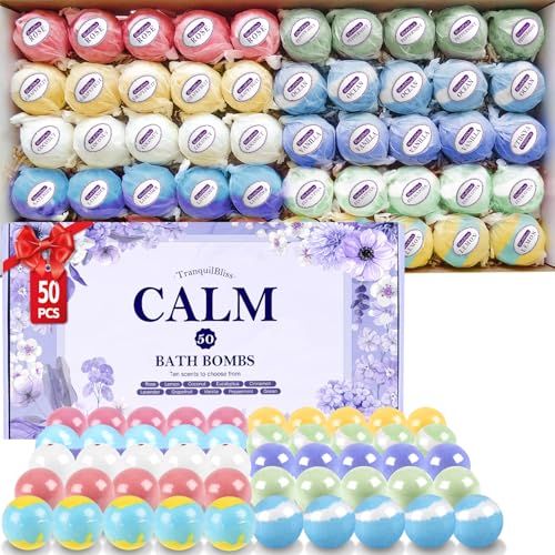 50 PCS Bath Bombs with 10 Scents T649