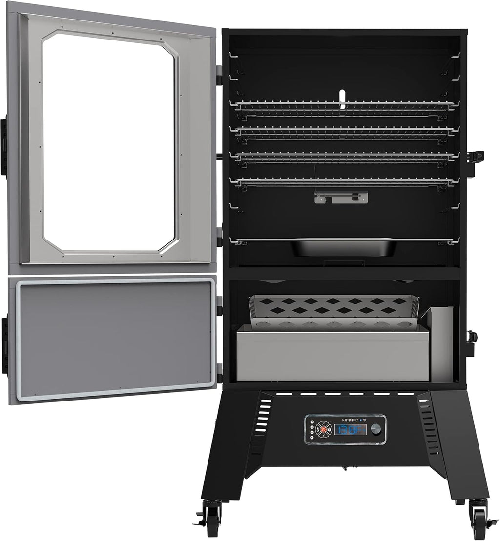 40-inch Digital Charcoal Vertical BBQ Smoker with WiFi Control V168473
