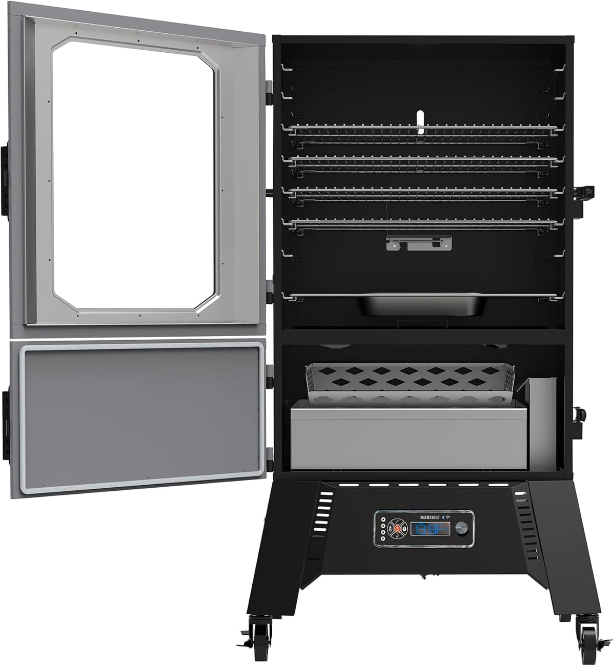 40-inch Digital Charcoal Vertical BBQ Smoker with WiFi Control V168473