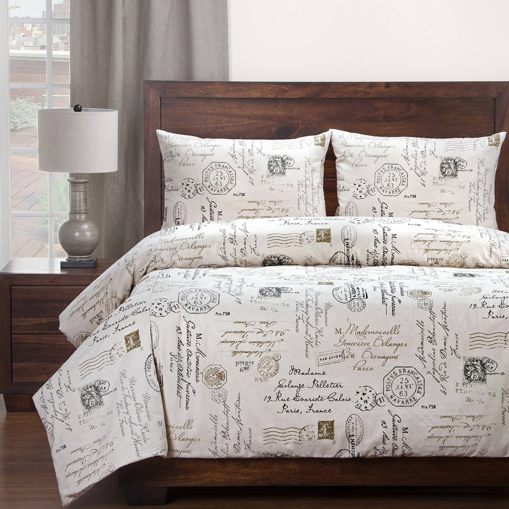 Linen Duvet Cover Set California King H412