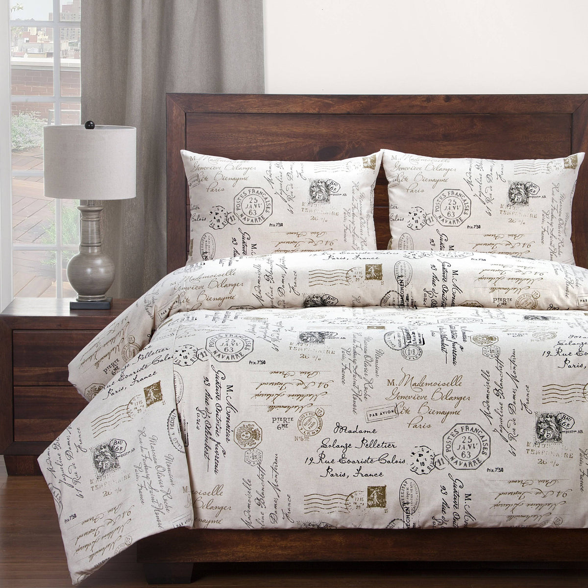 Linen Duvet Cover Set California King H412