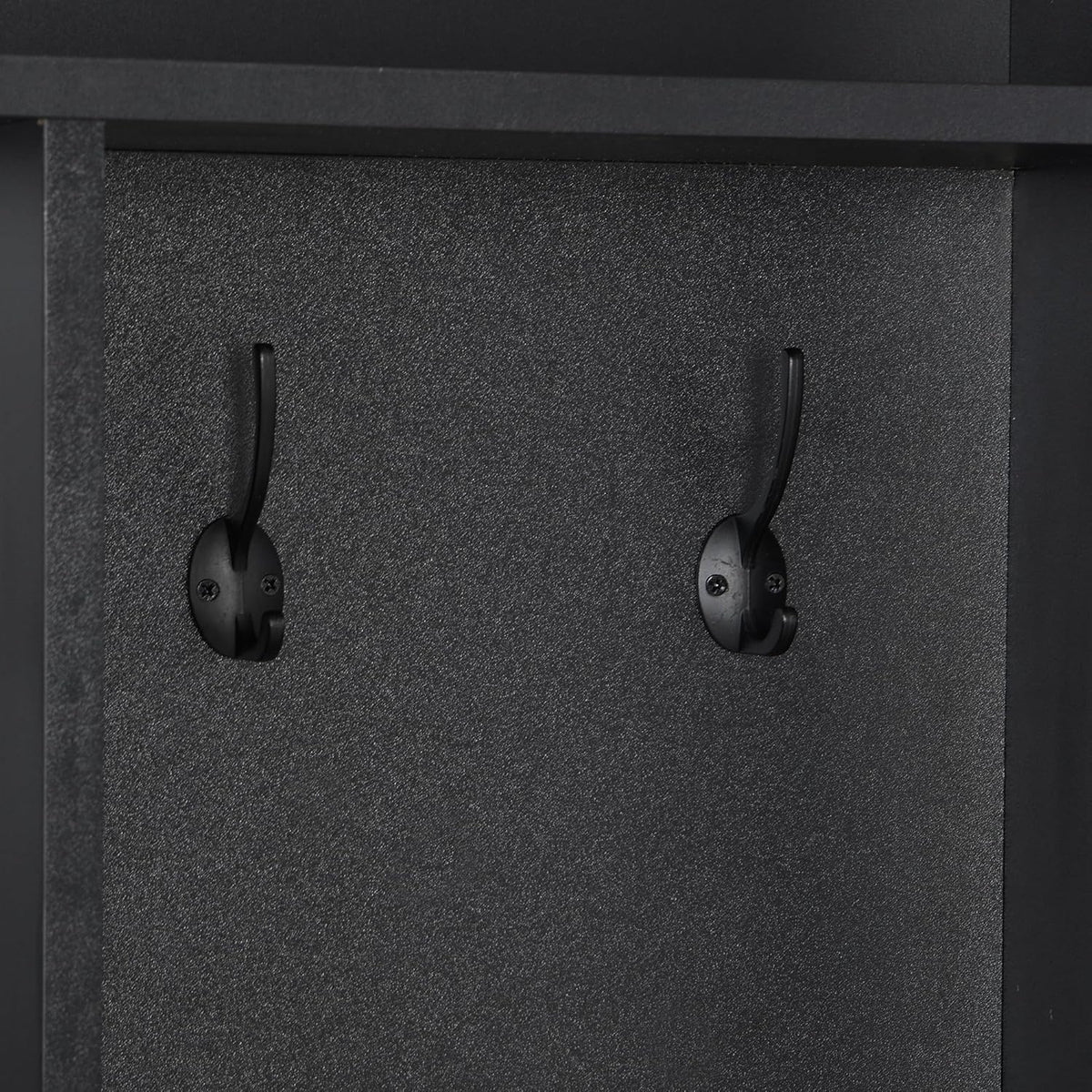 Black Hall Tree with Storage Bench and 8 Hooks R737781
