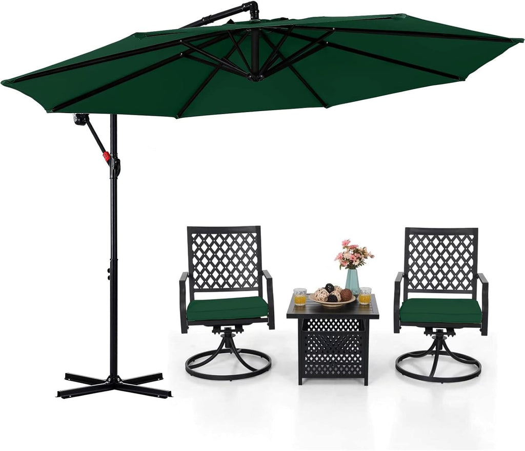 10FT Red Cantilever Patio Umbrella M705