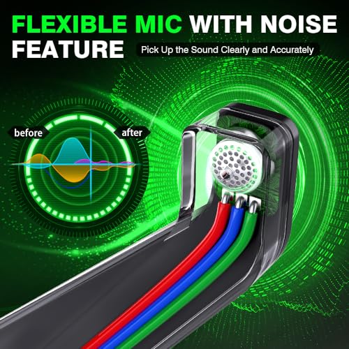 Wireless Gaming Headset with Noise Canceling Microphone, 50H Battery A7241