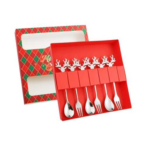 Christmas Stainless Steel Spoons Forks Set I28220