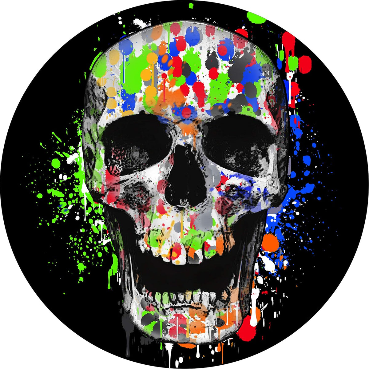 Splatter Skull Spare Tire Cover Pack of 2 X147915