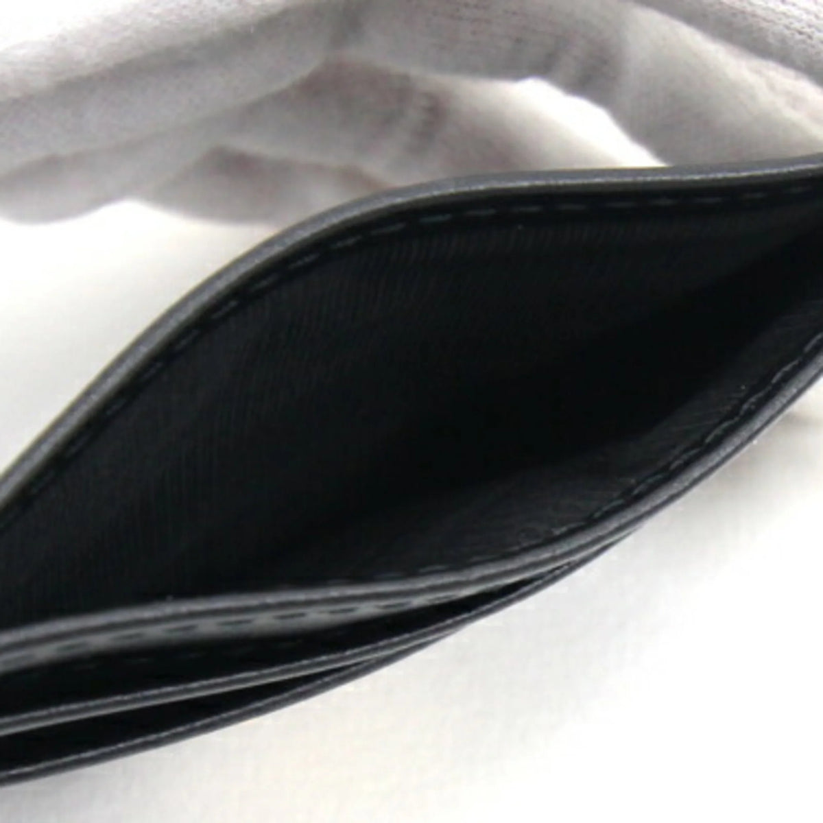 Black Leather Card Case B650001
