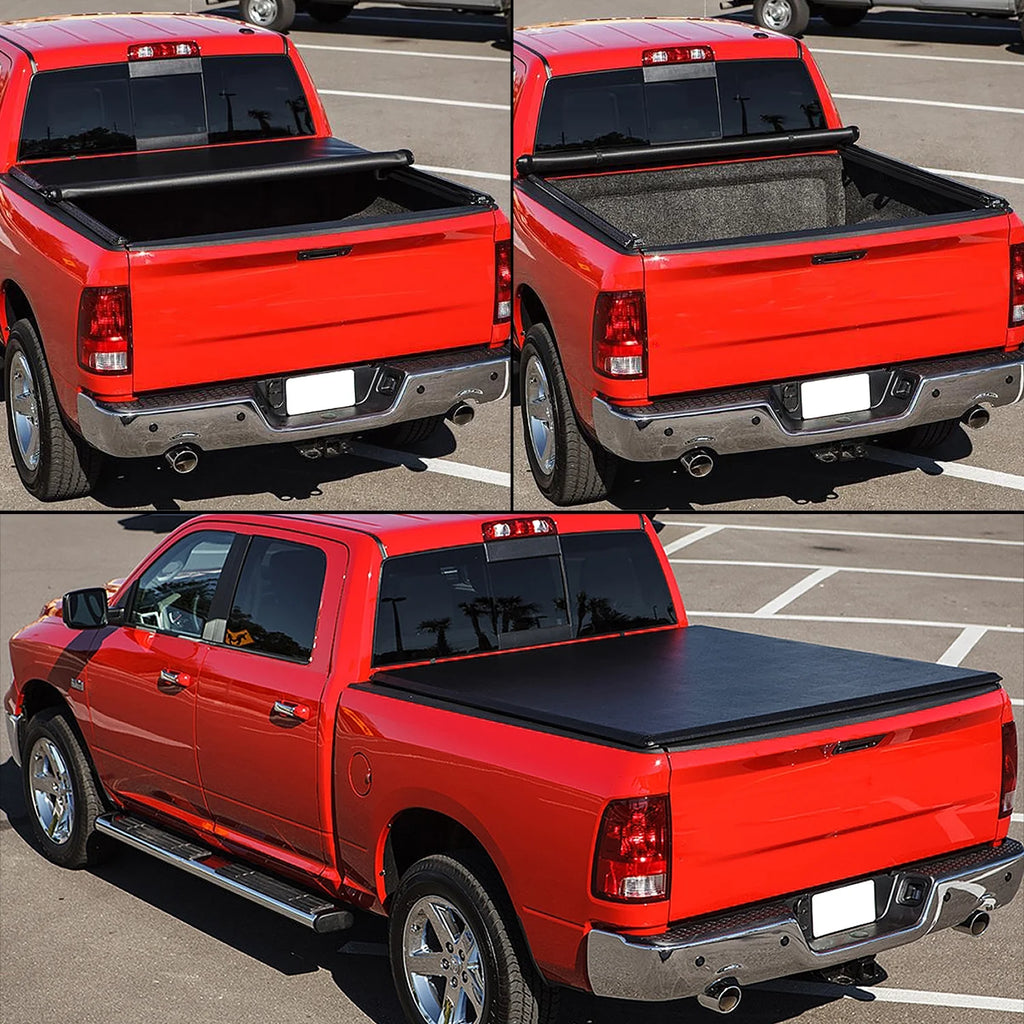 Matte Black Soft Roll-up Tonneau Cover T20088