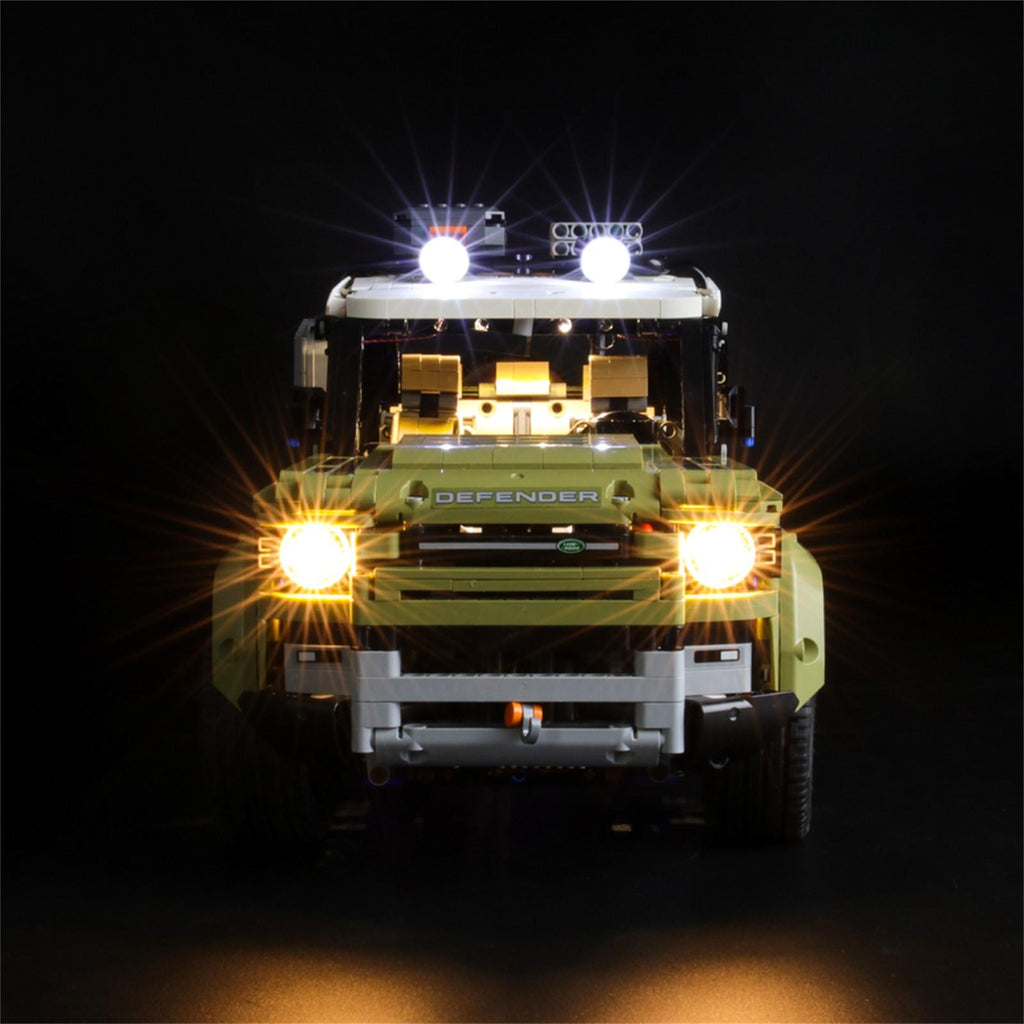 LED Lighting Kit for Land Rover Defender Building Blocks Model O133152