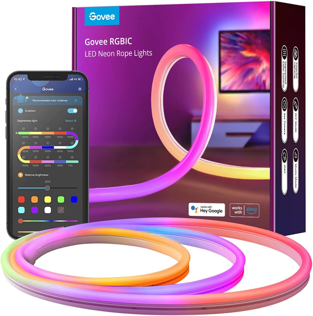Neon Rope Light, RGBIC LED Rope Light, 10ft, Pack of 2 U5093