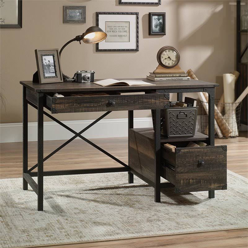 Carbon Oak and Black Writing Desk U931925