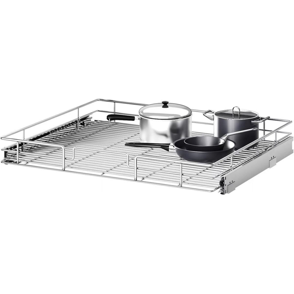 27W x 21½D Heavy Duty Pull Out Cabinet Shelves Q1432