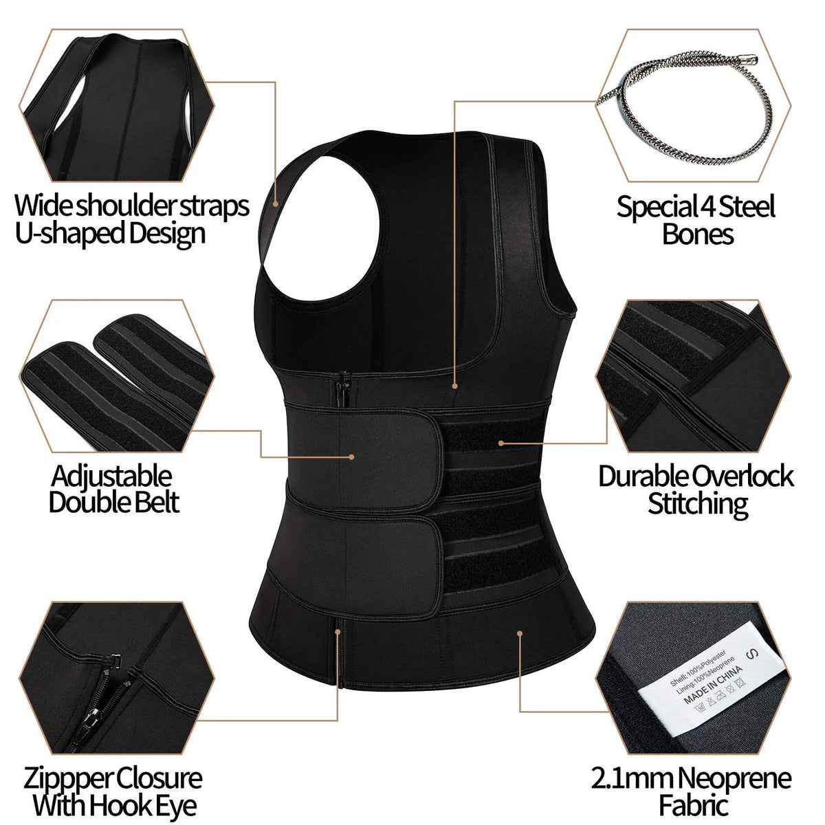 Neoprene Waist Trainer Vest N72858