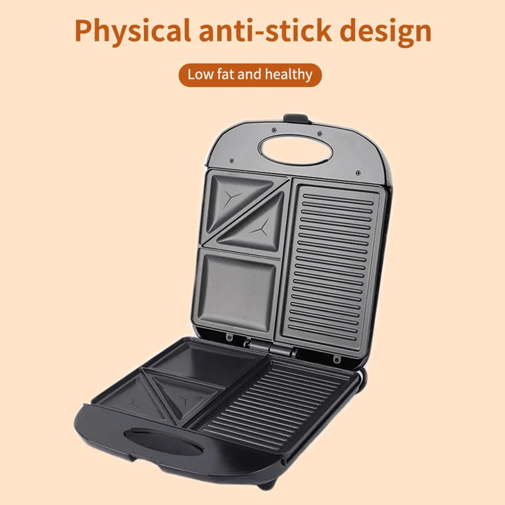 1400W Non-Stick Waffle Maker Electric Grill Machine P80431