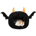 Halloween Cat Bed Warm Plush Removable Cushion H8072