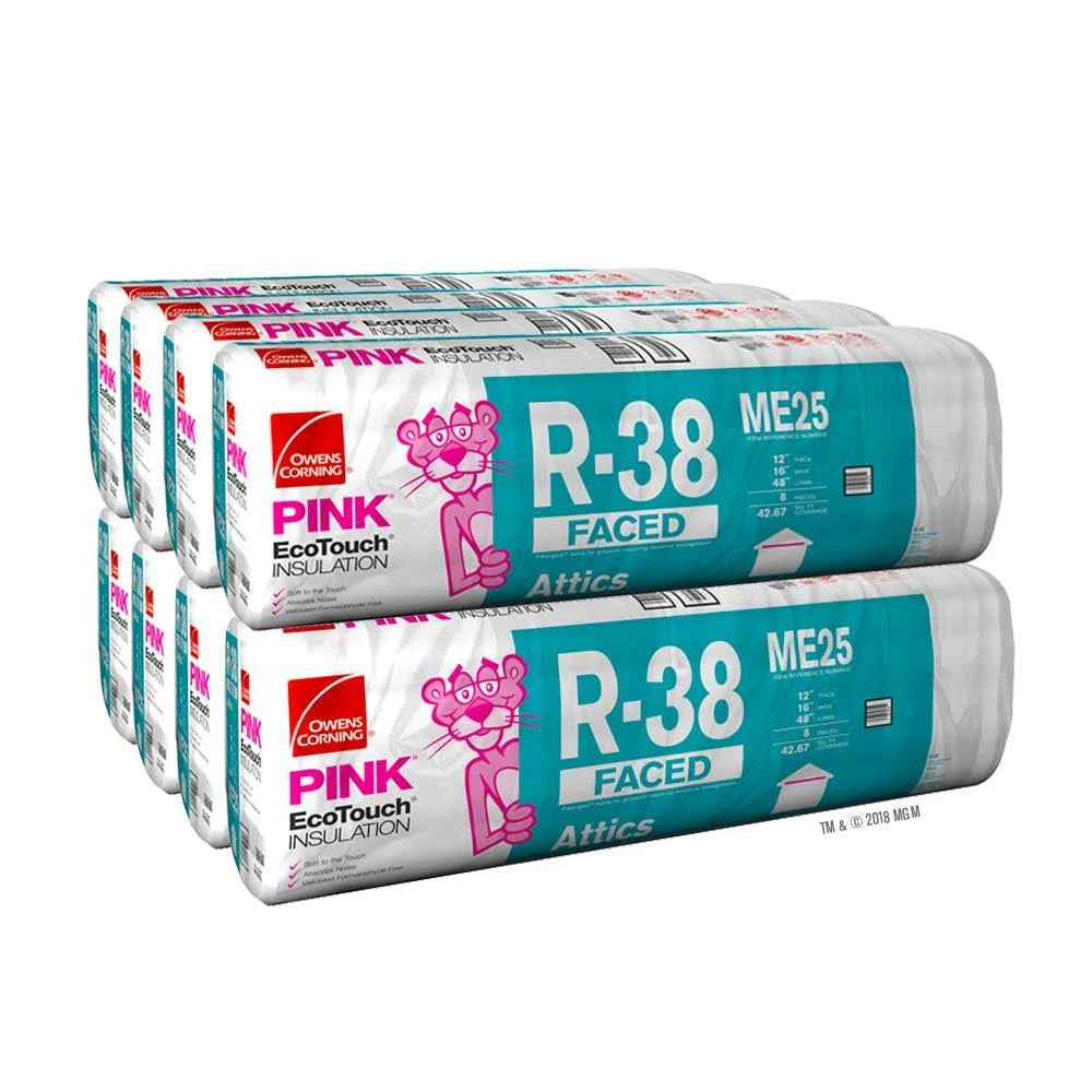 R-38 Kraft Faced Fiberglass Insulation Batt 16 in. x 48 in. (8-Bags) R9827