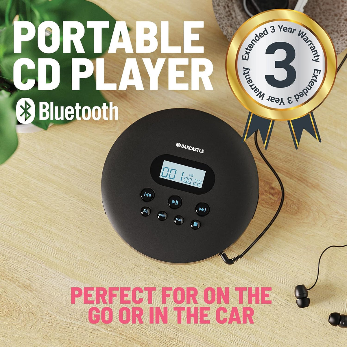 Portable CD Player with Bluetooth W8750