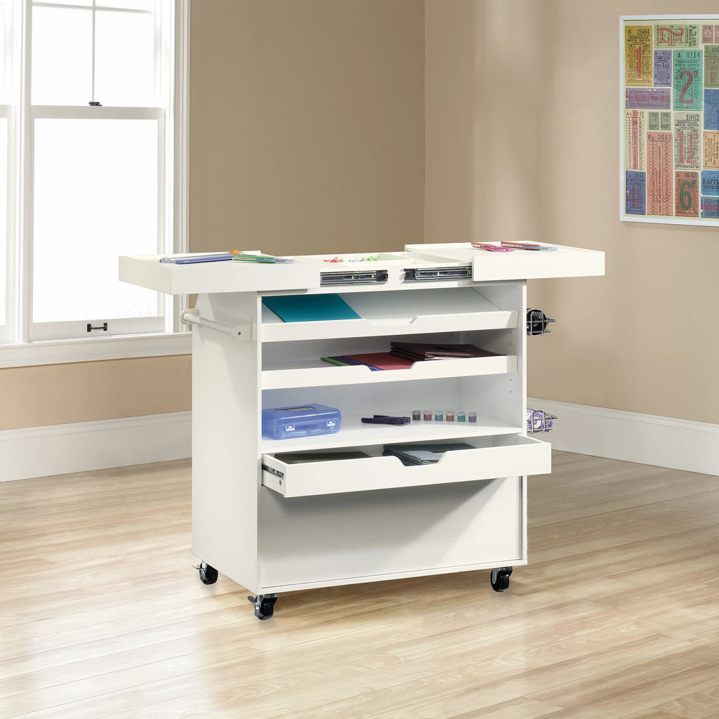 White Craft Storage Cart Q90299
