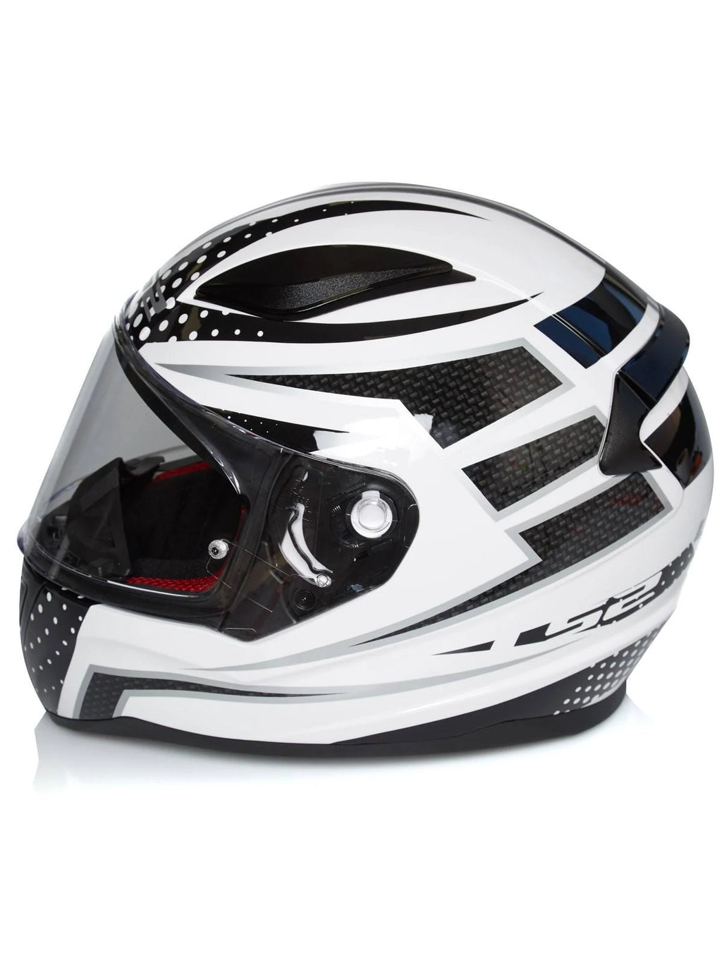 Black White Helmet K2043