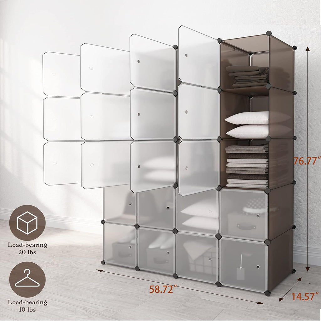 20 Cube Plastic Storage Organizer H6477
