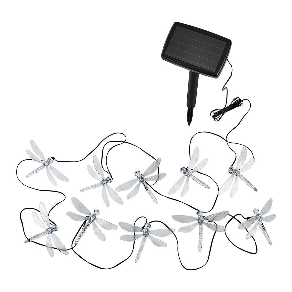 Solar Dragonfly LED String Lights 10-Piece I854