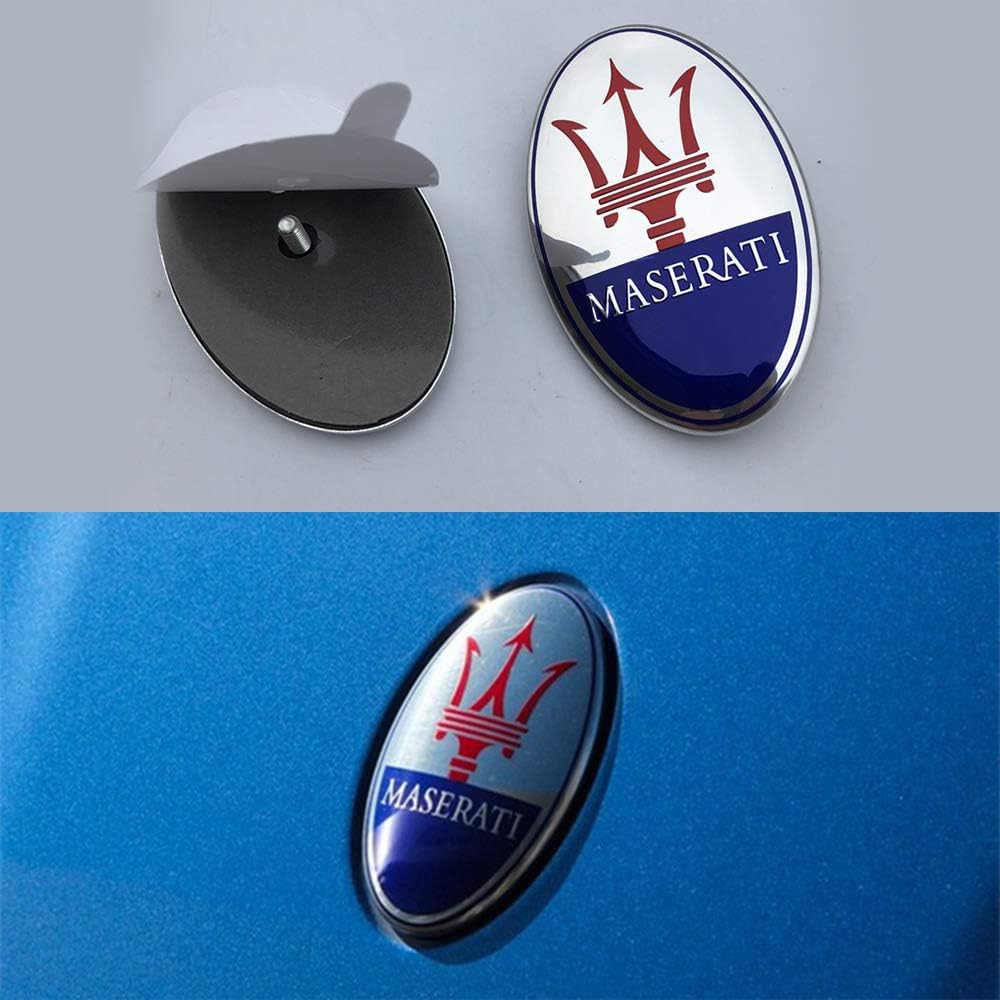 Front Silver Car Grille Emblem Badge Pack of 2 M24368