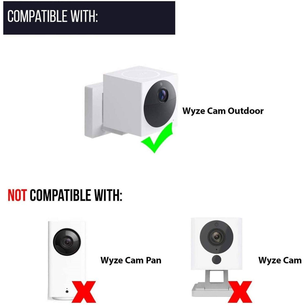 3-in-1 Floodlight, Charger and Mount for Wyze Cam Outdoor G683